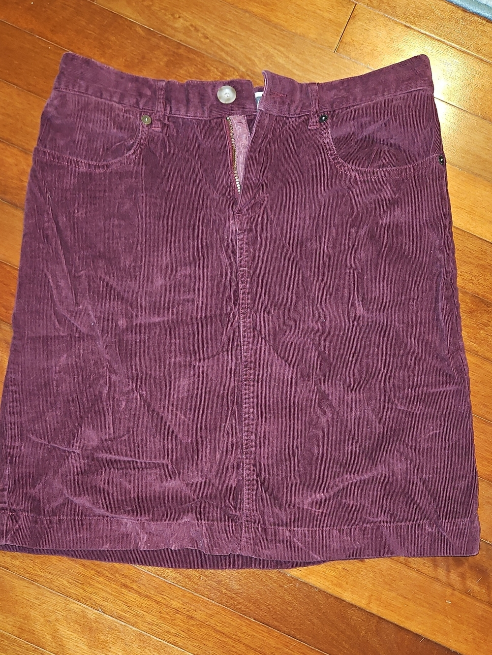 5FOR$30 Corduroy Mini Skirt in Deep  Burgundy